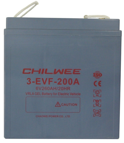 Тяговый аккумулятор CHILWEE 3-EVF-200A (6В/226Ач/Gel)