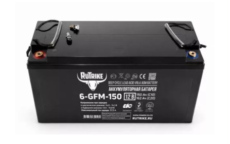 Стационарный аккумулятор RuTrike 6-GFM-150 (12В/162Ач-C20/AGM)