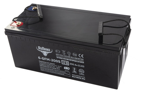 Стационарный аккумулятор RuTrike 6-GFM-200 (12В/216Ач-C20/AGM)