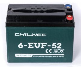 Тяговый аккумулятор CHILWEE 6-EVF-52 (12В/54Ач/Gel)