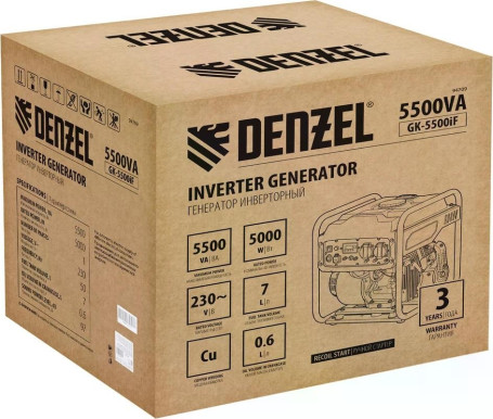 Генератор инверторный Denzel GK-5500iF