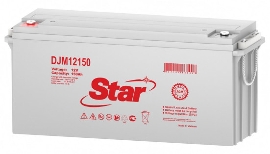 Аккумулятор для ИБП STAR DJM12150 (12В, 150Ач, AGM)