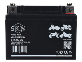Аккумулятор для мототехники SKN YTX4L-BS (12В/4Ач/AGM)