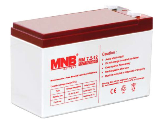Аккумулятор для ИБП MNB MS 7.2-12 (12В/7.2Ач/AGM)