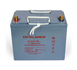 Тяговый аккумулятор CHILWEE 6-EVF-80 (12В/90Ач/Gel)