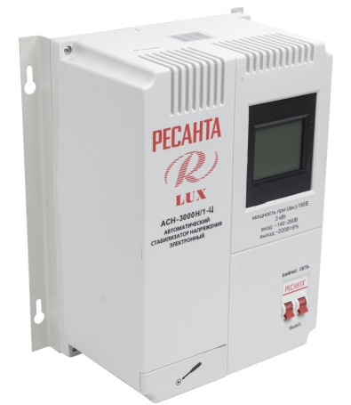 Стабилизатор однофазный Ресанта АСН-3000Н/1-Ц LUX