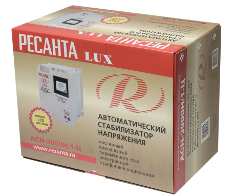 Стабилизатор однофазный Ресанта АСН-3000Н/1-Ц LUX
