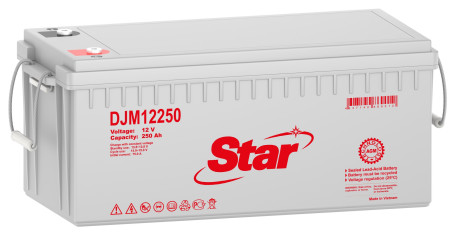 Аккумулятор для ИБП STAR DJM12250 (12В, 250Ач, AGM)