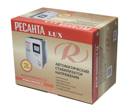 Стабилизатор однофазный Ресанта АСН-5000 Н/1-Ц LUX