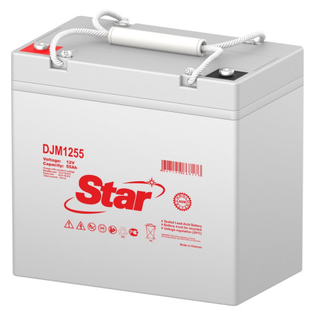 Аккумулятор для ИБП STAR DJM1255 (12В, 55Ач, AGM)