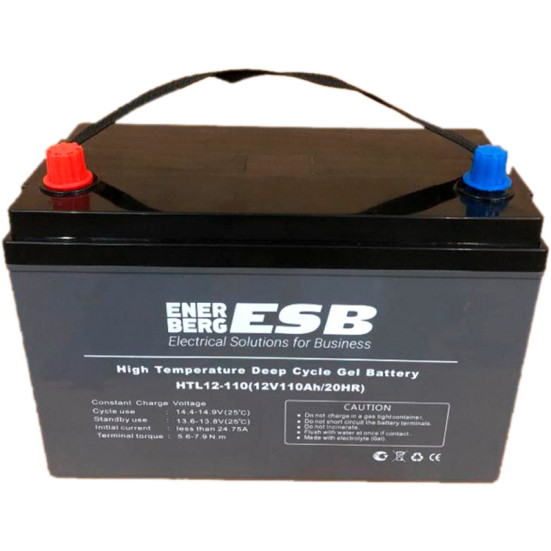 Тяговый аккумулятор ESB HTL12-110 (12В/87.5Ач-C5/Gel)