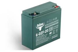 Тяговый аккумулятор RuTrike 6-DZF-20 (12В/20Ач-C3/Gel)