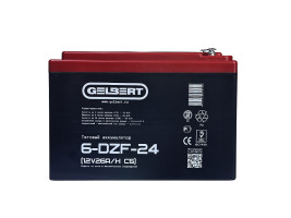 Тяговый аккумулятор Gelbert 6-DZF-24 (12В/26Ач-C5/Gel)