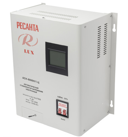 Стабилизатор однофазный Ресанта АСН-8000 Н/1-Ц LUX