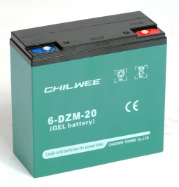 Тяговый аккумулятор CHILWEE 6-DZM-20 (12В/24Ач/Gel)