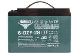 Тяговый аккумулятор RuTrike 6-DZF-28 (12В/28Ач-C3/Gel)