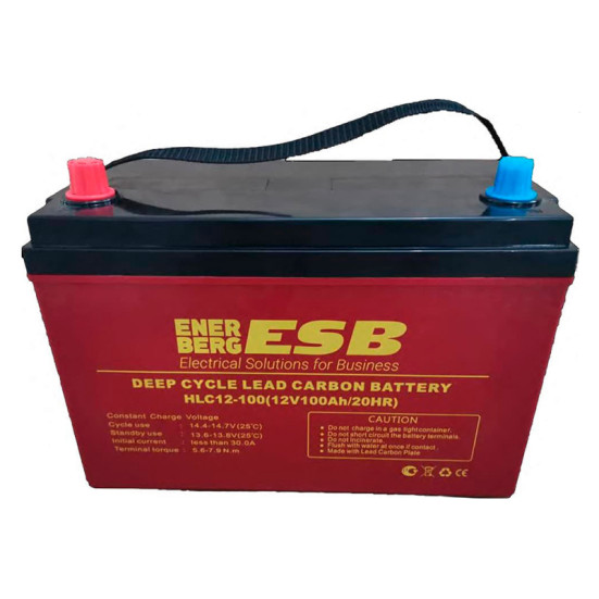 Тяговый аккумулятор ESB HLC12-100 (12В/86Ач-C5/Carbon)