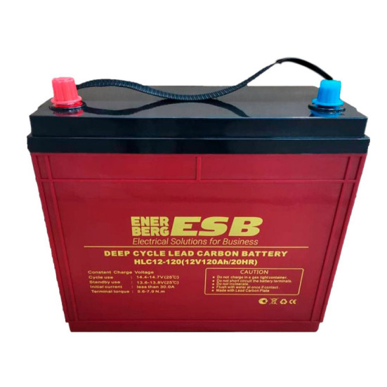 Тяговый аккумулятор ESB HLC12-120 (12В/103Ач-C5/Carbon)