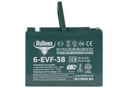 Тяговый аккумулятор RuTrike 6-EVF-38 (12В/38Ач-C3/Gel)
