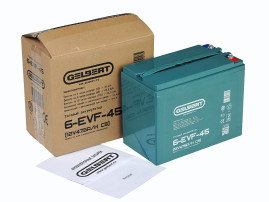 Тяговый аккумулятор Gelbert 6-EVF-45 (12В/47,5Ач-C5/Gel)