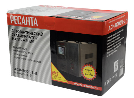 Стабилизатор однофазный Ресанта АСН-8000/1-Ц