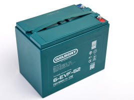 Тяговый аккумулятор Gelbert 6-EVF-52 (12В/55Ач-C5/Gel)