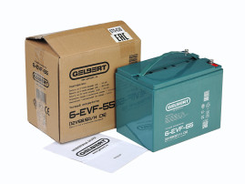 Тяговый аккумулятор Gelbert 6-EVF-55 (12В/58,5Ач-C5/Gel)