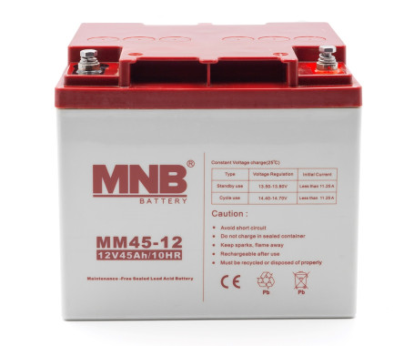 Аккумулятор для ИБП MNB MM 45-12 (12В/45Ач/AGM)
