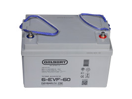 Тяговый аккумулятор Gelbert 6-EVF-60 (12В/64Ач-C5/Gel)