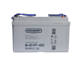 Тяговый аккумулятор Gelbert 6-EVF-60 (12В/64Ач-C5/Gel)