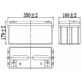 Аккумулятор для ИБП MNB MM 65-12 (12В/65Ач/AGM)