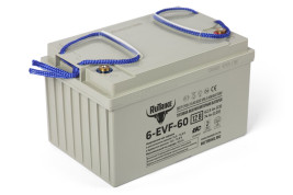 Тяговый аккумулятор RuTrike 6-EVF-60 (12В/60Ач-C3/Gel)