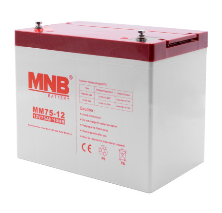 Аккумулятор для ИБП MNB MM 75-12 (12В/75Ач/AGM)