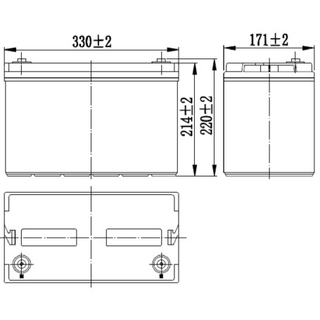 Аккумулятор для ИБП MNB MM 100-12 (12В/100Ач/AGM)