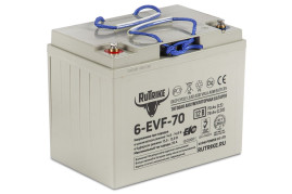 Тяговый аккумулятор RuTrike 6-EVF-70 (12В/70Ач-C3/Gel)