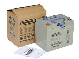 Тяговый аккумулятор Gelbert 6-EVF-80 (12В/84Ач-C5/Gel)