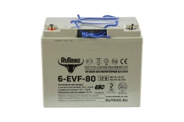 Тяговый аккумулятор RuTrike 6-EVF-80 (12В/80Ач-C3/Gel)