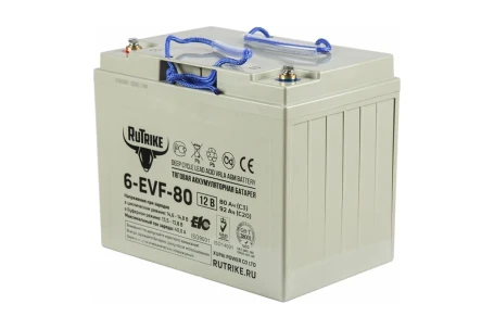 Тяговый аккумулятор RuTrike 6-EVF-80 (12В/80Ач-C3/Gel)