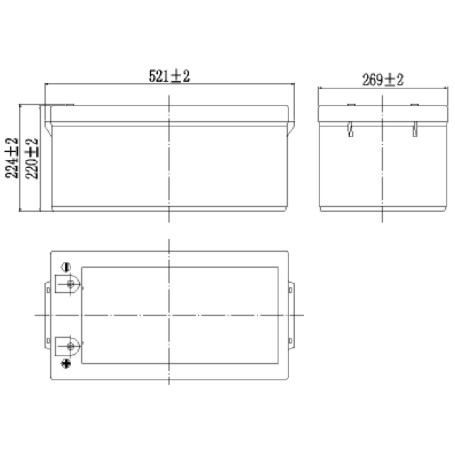 Аккумулятор для ИБП MNB MM 250-12 (12В/250Ач/AGM)