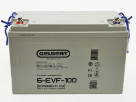 Тяговый аккумулятор Gelbert 6-EVF-100 (12В/105Ач-C5/Gel)