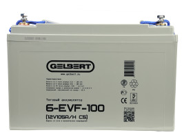 Тяговый аккумулятор Gelbert 6-EVF-100 (12В/105Ач-C5/Gel)