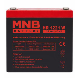 Аккумулятор для ИБП MNB HR 1221 W (12В/5Ач/AGM)