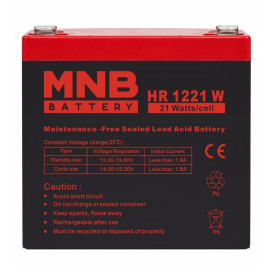 Аккумулятор для ИБП MNB HR 1221 W (12В/5Ач/AGM)