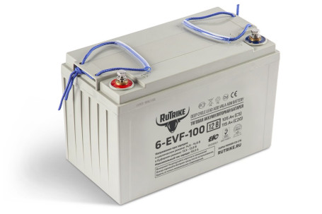 Тяговый аккумулятор RuTrike 6-EVF-100 (12В/100Ач-C3/Gel)