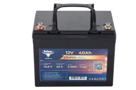 Тяговый аккумулятор RuTrike (12V/40Ah/40A/LiFePo4)