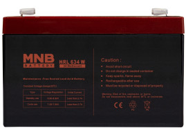 Аккумулятор для ИБП MNB HRL 634 W (6В/9Ач/AGM)