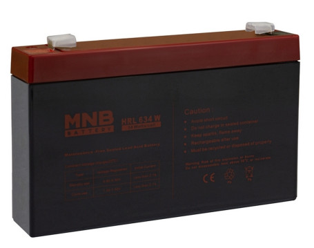 Аккумулятор для ИБП MNB HRL 634 W (6В/9Ач/AGM)