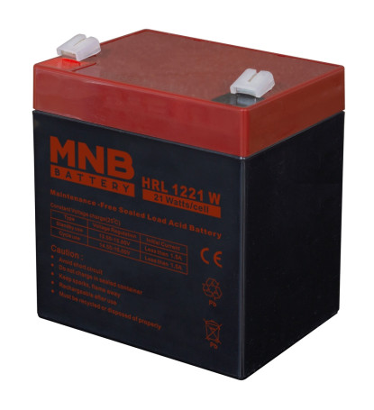 Аккумулятор для ИБП MNB HRL 1221 W (12В/5,8Ач/AGM)