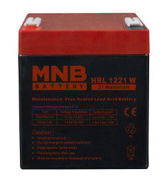 Аккумулятор для ИБП MNB HRL 1221 W (12В/5,8Ач/AGM)