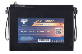 Тяговый аккумулятор RuTrike (24V/100Ah/120A BT/LiFePo4)